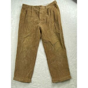 Brooks Brothers Elliott Corduroy Pants Classic Fit Casual Tan Men's‎ W40